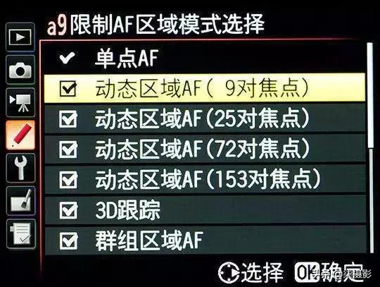 各种对焦模式的适用范围,聚焦区域和自动对焦模式的选择