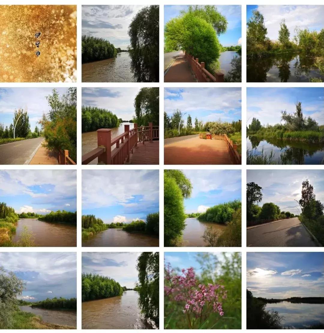 美丽伊宁市美景,美丽的伊宁城市