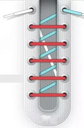 运动鞋不跟脚的鞋带系法,鞋舌不容易跑偏的鞋带系法