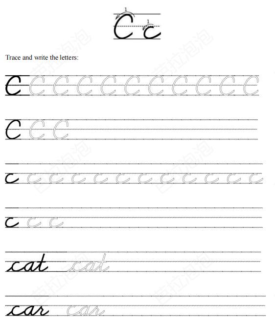 英文26字母连笔字帖,英语字母书法入门基础教程