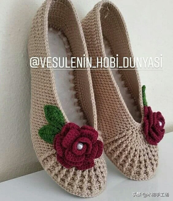 春天来了给自己添一双好鞋吧,春夏鞋子钩单鞋简单钩法