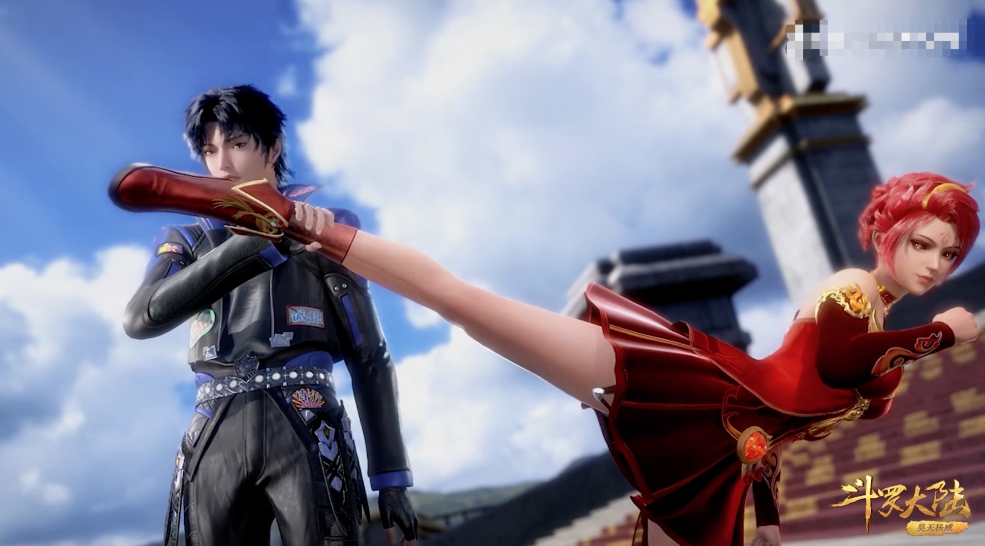 斗罗大陆80集：不用武魂，火舞挑战唐三，没有赢，还让她颜面尽失