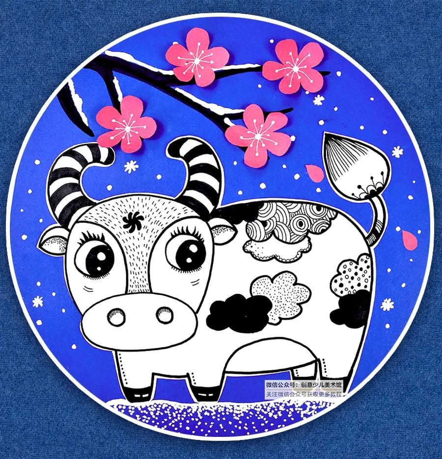 彩铅线描相结合儿童画,儿童画教程大全简单画动物