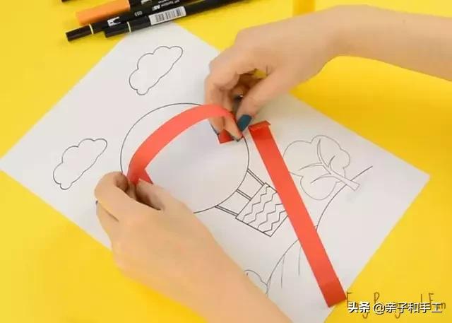 幼儿园气球手工贴画,创意手工气球印画