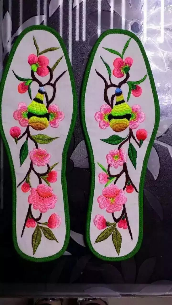 纯手工鞋垫又好学又简单又好看,简单的一针一线纯手工的鞋垫