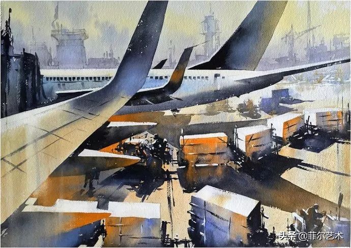 水彩意境图片欣赏,水彩颜色丰富