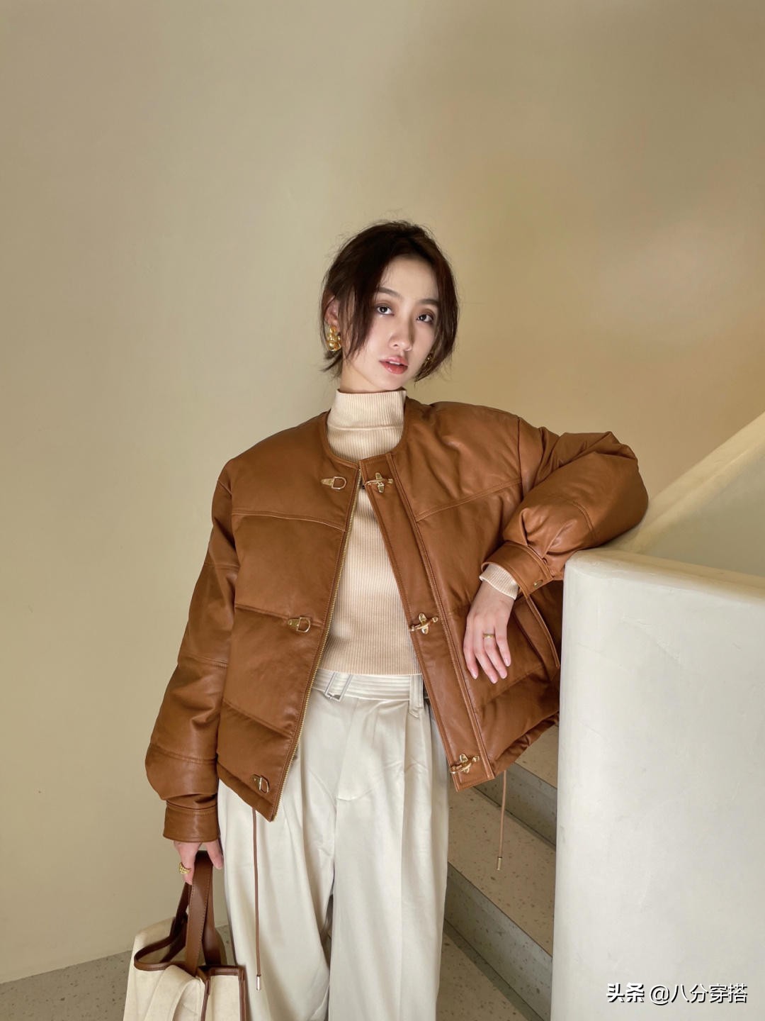 高级羽绒防寒风,冬季复古高级感穿搭羽绒服