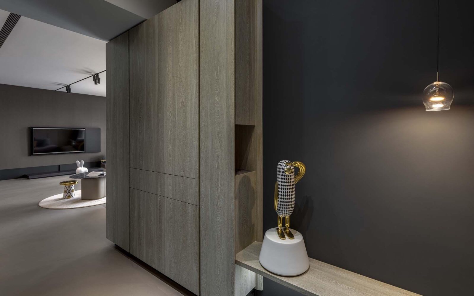 三房一厅的全屋定制柜子设计风格,三室两卫装修柜子效果图现代简约