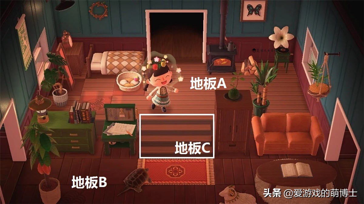 动物森友会台阶怎么上,动物森友会花园怎么布置