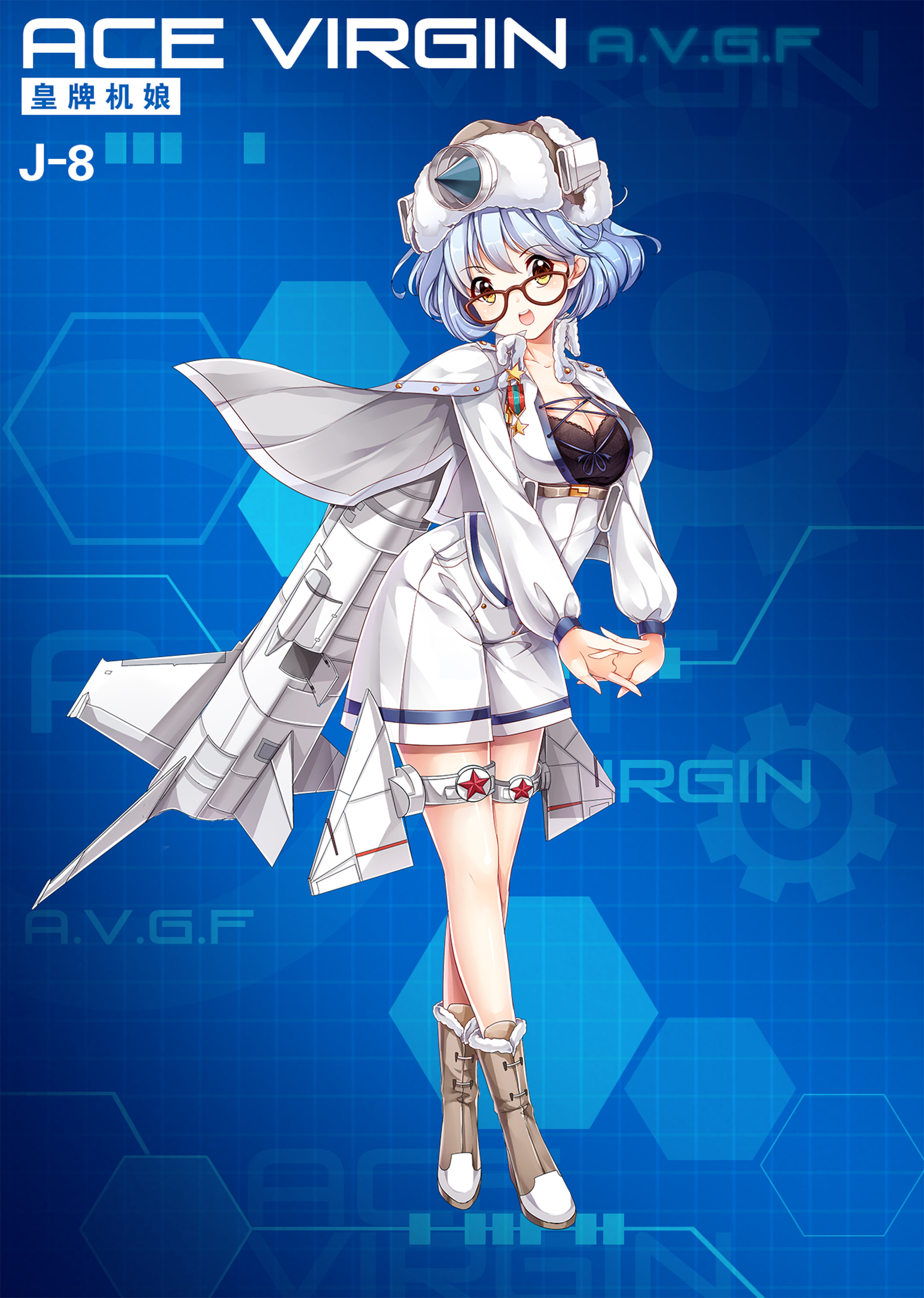 《苍穹战线》精美立绘原画插画卡牌欣赏，超过百种萌点各异的机娘