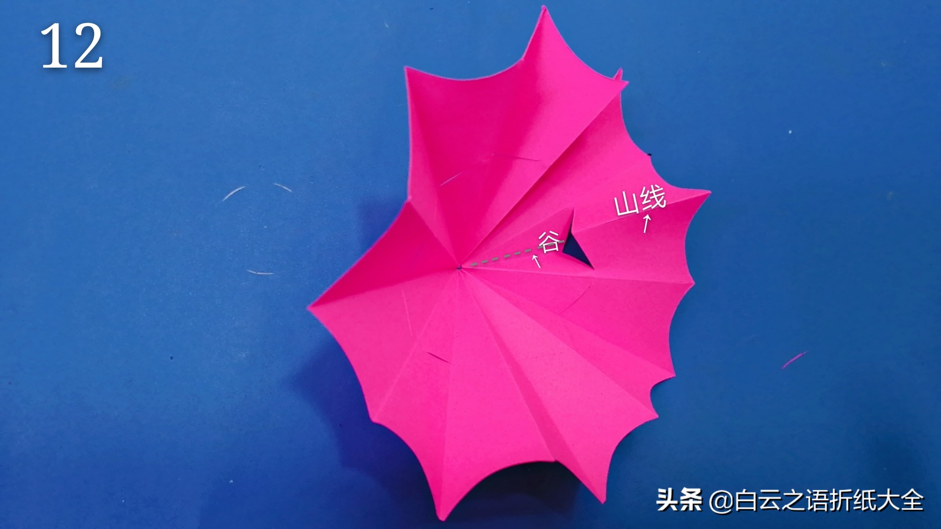 折纸漂亮的可伸缩小伞好看还好玩,折纸雨伞可伸缩慢动作很简单