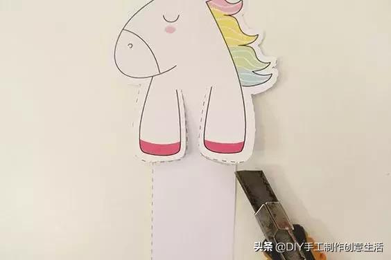 8-10岁儿童手工书签可爱猫咪书签,手工diy书签简单好看不用折纸