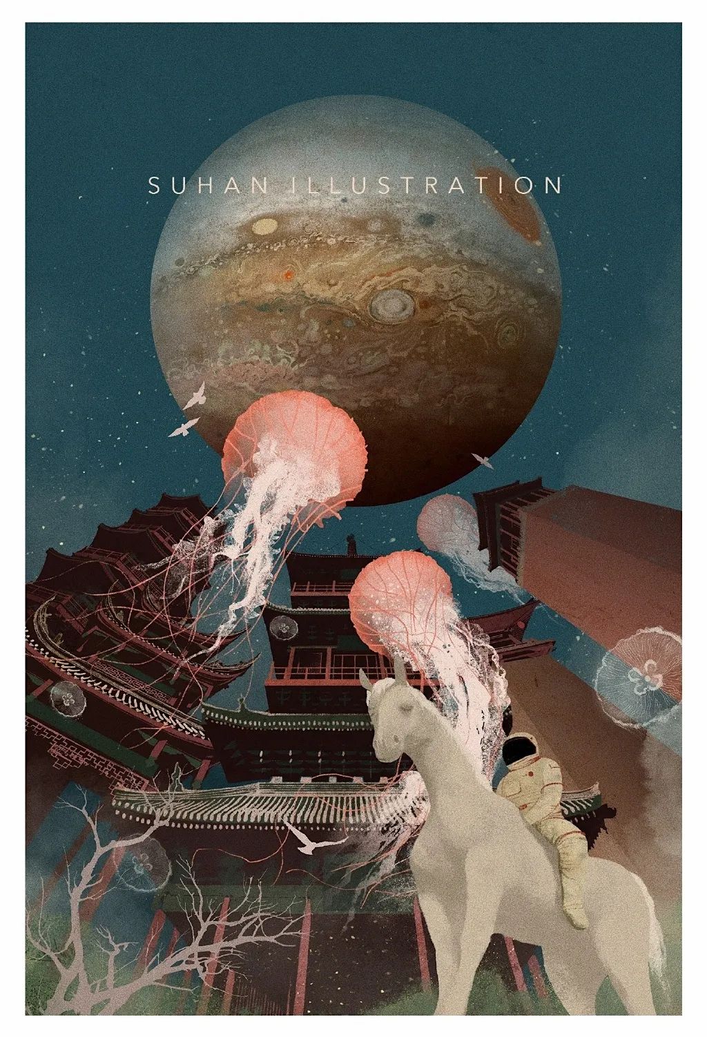 90年代画风的插画师,90后插画师画出美丽乡村