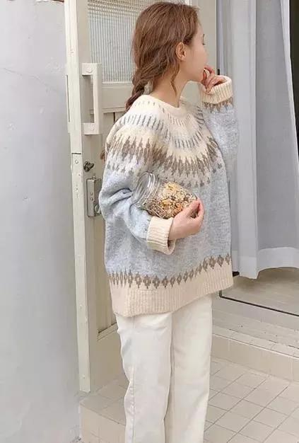 韩国欧尼毛衣穿搭,韩系欧尼温柔通勤感秋日气质内搭