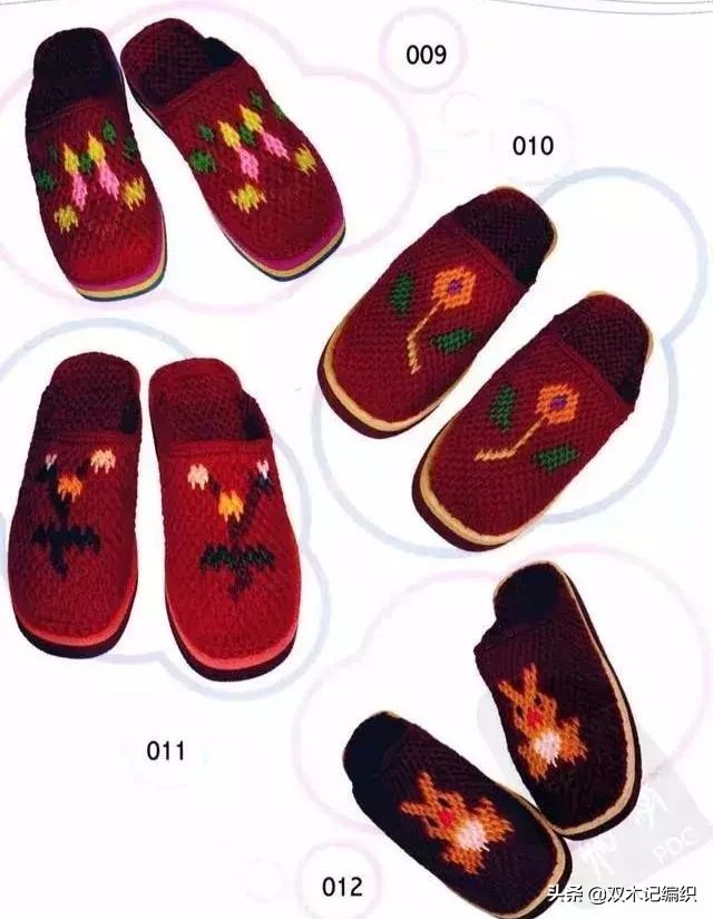 手工拖鞋40码无花样拖鞋编织教程,夏河颜毛线拖鞋中间花样编织视频