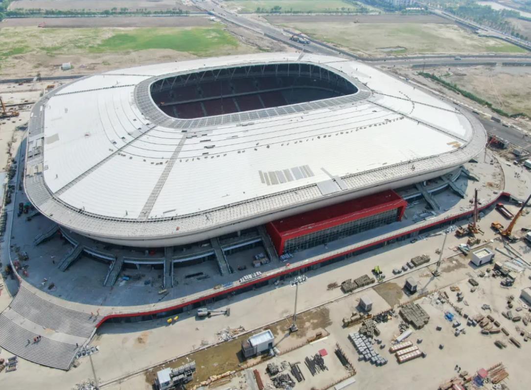 上海浦东专业足球场最新进展,上海浦东足球场建造
