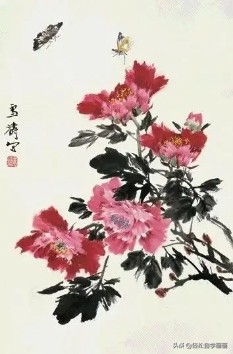 画牡丹如何加色能出层次,画牡丹调色运笔