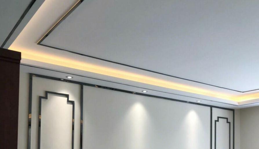 石膏线吊顶过时,流行石膏线吊顶效果图