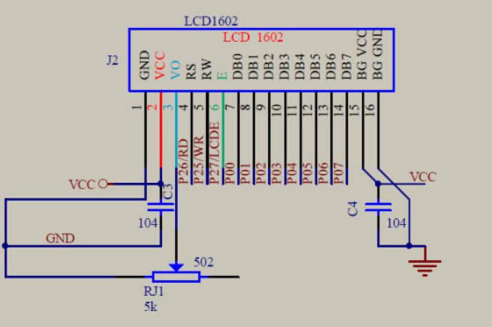 lcd1602滚动时钟,lcd1602显示功能的实现