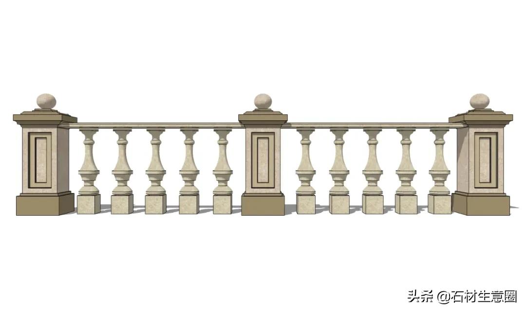 石材栏杆高档,天然石材栏杆样式