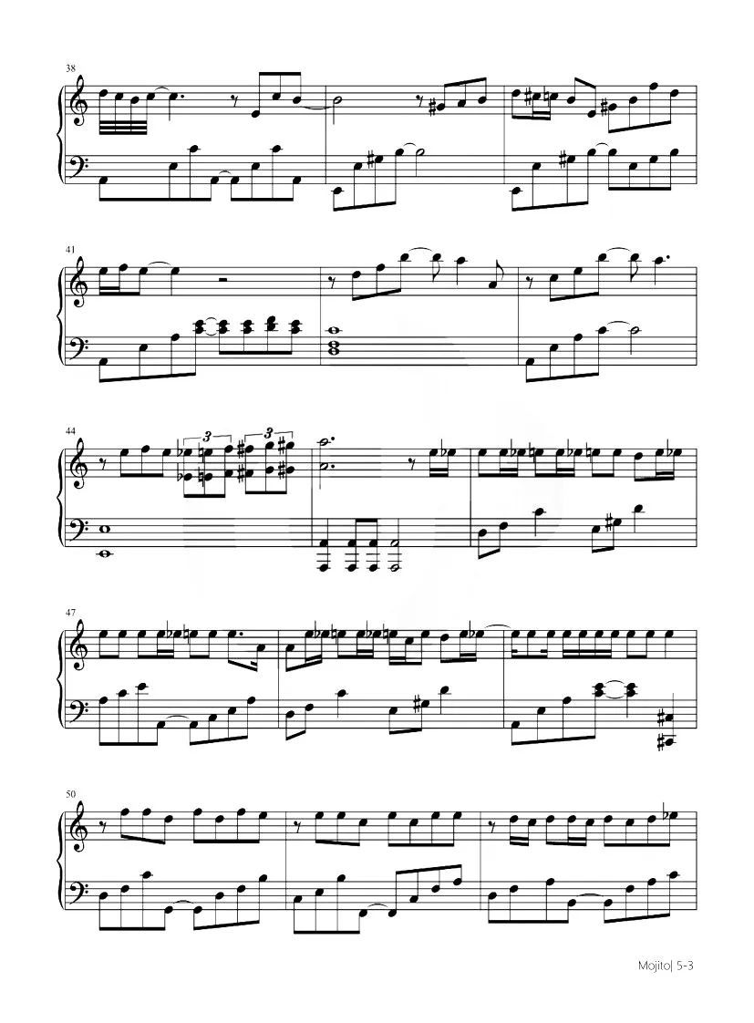 钢琴谱夏日,钢琴谱夏日时光