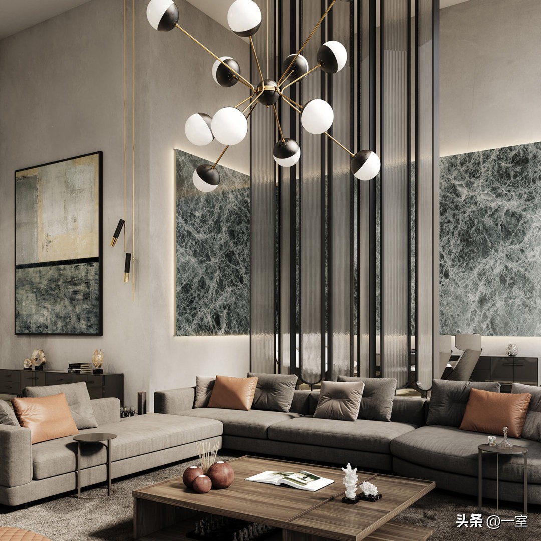 3.3米背景墙设计,客厅背景墙设计简约款