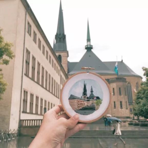 新加坡姑娘用刺绣记录下旅途风景，连Gucci都找她合作！