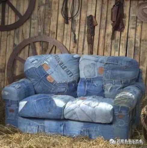 牛仔裤旧物改造手工制作小学生,废旧牛仔裤各种改造图解