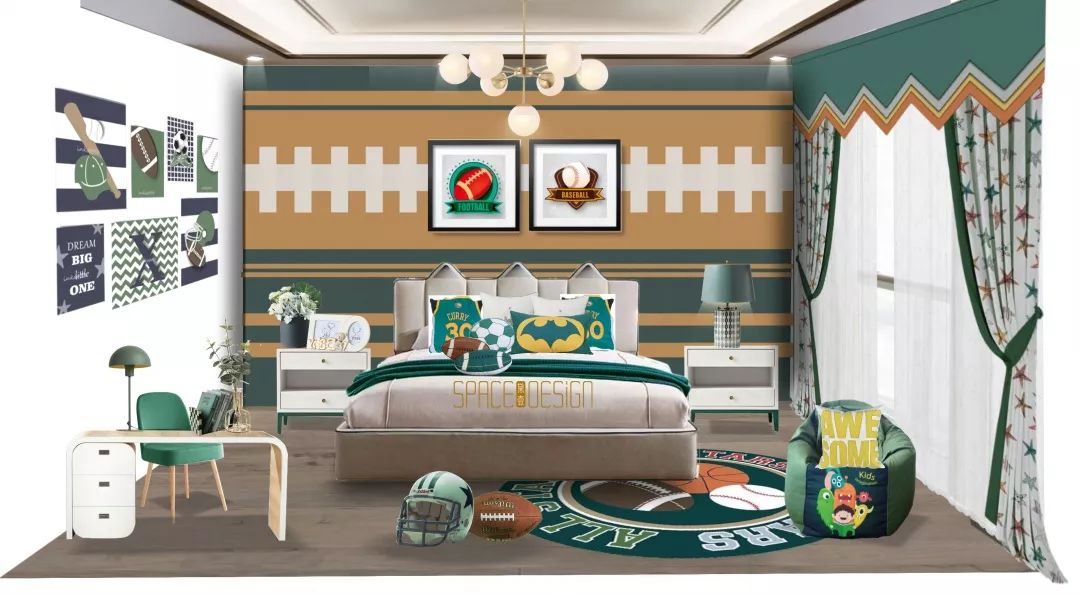 『黛壹软装』男孩房里的玩心与童趣