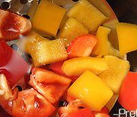 芒果鲜虾沙拉配什么酱,芒果鲜虾沙拉米其林式摆盘