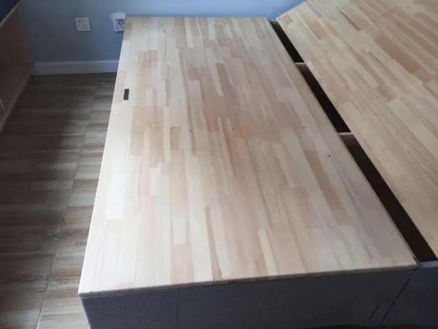 原创纯手工打造实木床,木工diy箱体床制作过程