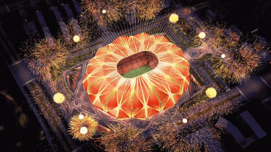 广州恒大足球场灯光图,广州恒大足球场最新消息