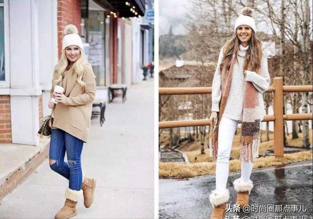 ugg鲨鱼裤五分裤怎么搭配,ugg经典款配卫裤好看