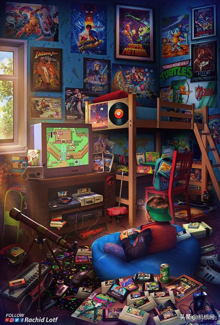 这位画师可能把所有玩家的童年都画了一遍