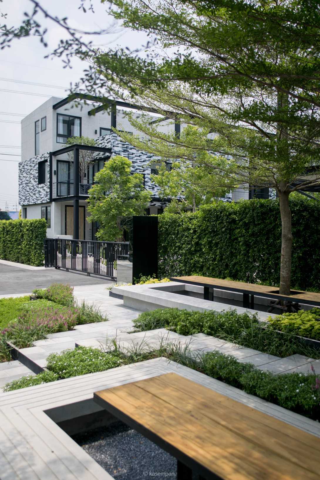 曼谷像素大厦住宅,泰国的绿色房子