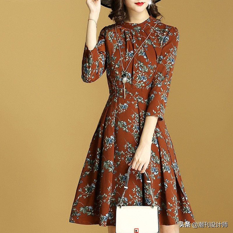 高腰连衣裙夏季轻奢高级感,圣哥弟亚雪纺连衣裙2022年新款