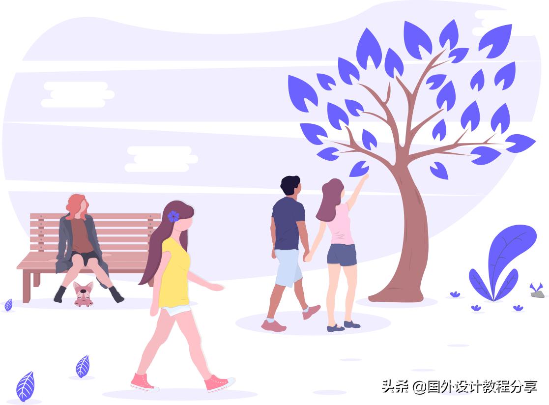 扁平矢量插画教程,矢量扁平插画怎么画