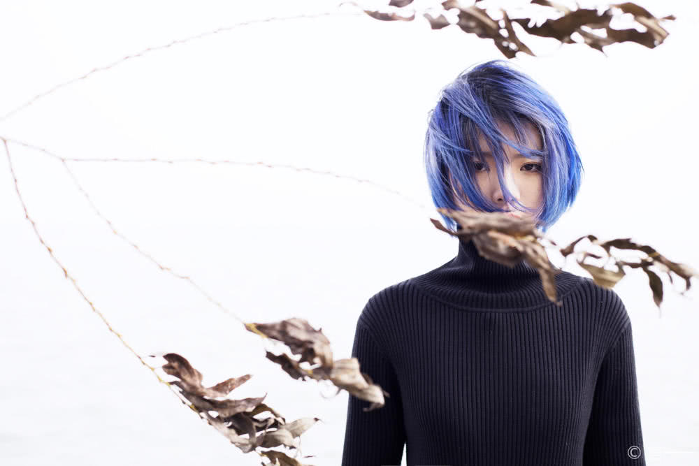 森系小清新女生写真,森系树林很酷写真