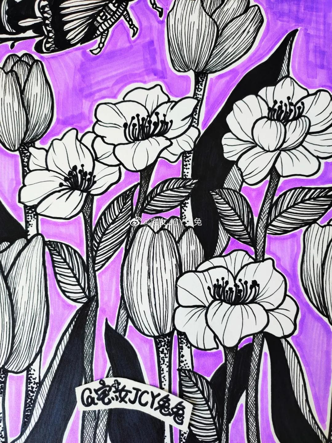 简单又好看的重彩油画棒作品,美到极致的风格绘画