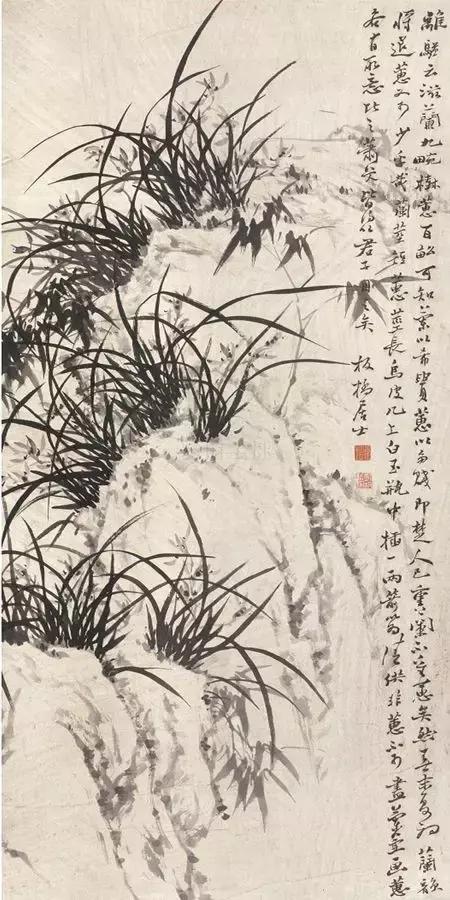 讲解郑板桥兰花画,郑板桥画兰花作品