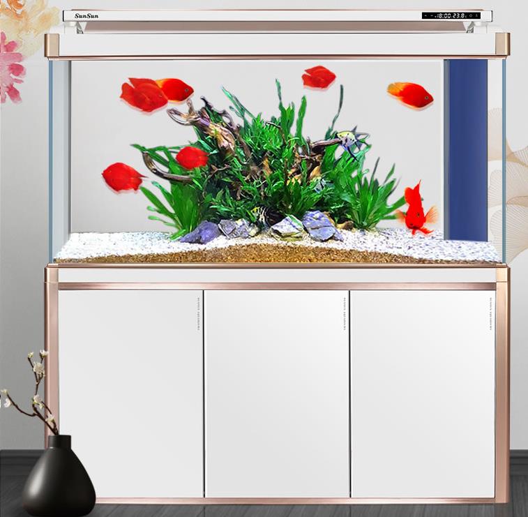 1.2米闽江底滤鱼缸滤材摆放三格,底滤鱼缸不排水怎么办