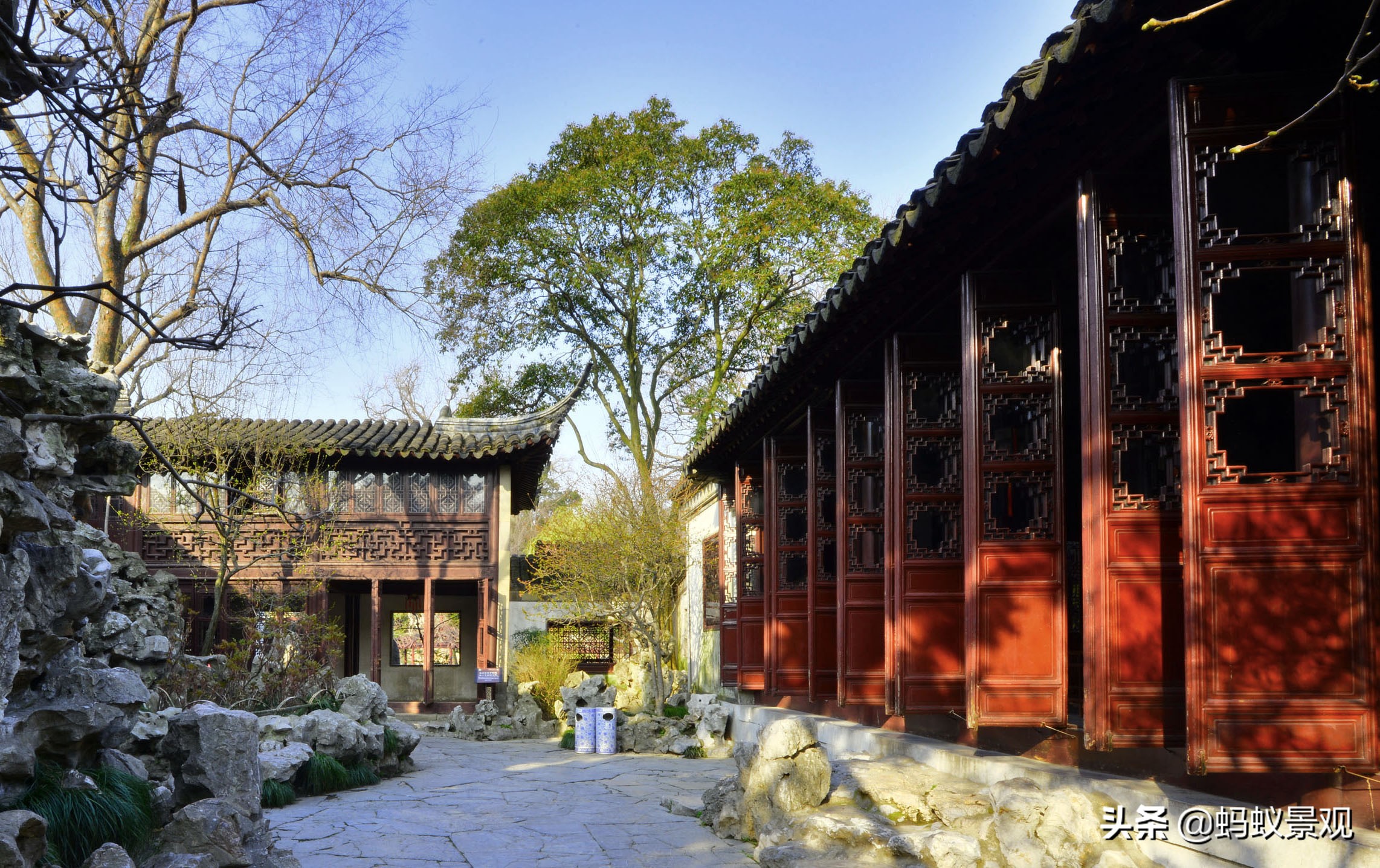 留园建筑分布图,留园建筑艺术分析