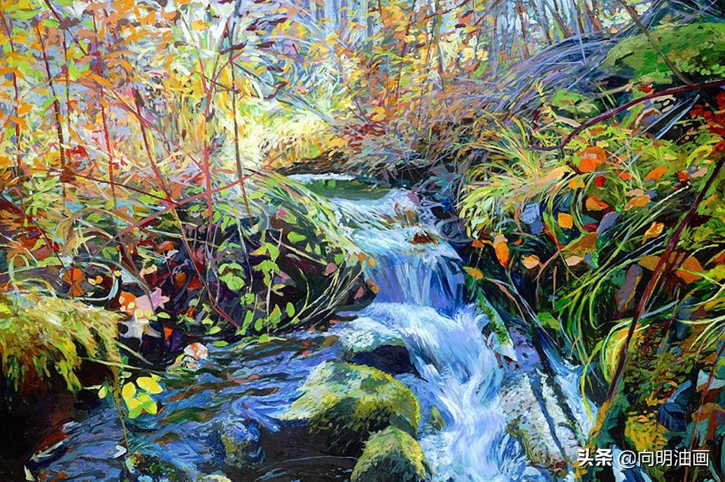 美国艺术家艾伦·迪特布兰特魔法森林的叶子沙沙作响