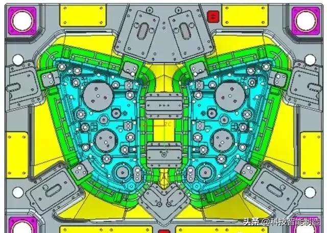 汽车灯壳模具设计,汽车大灯灯罩制作模具
