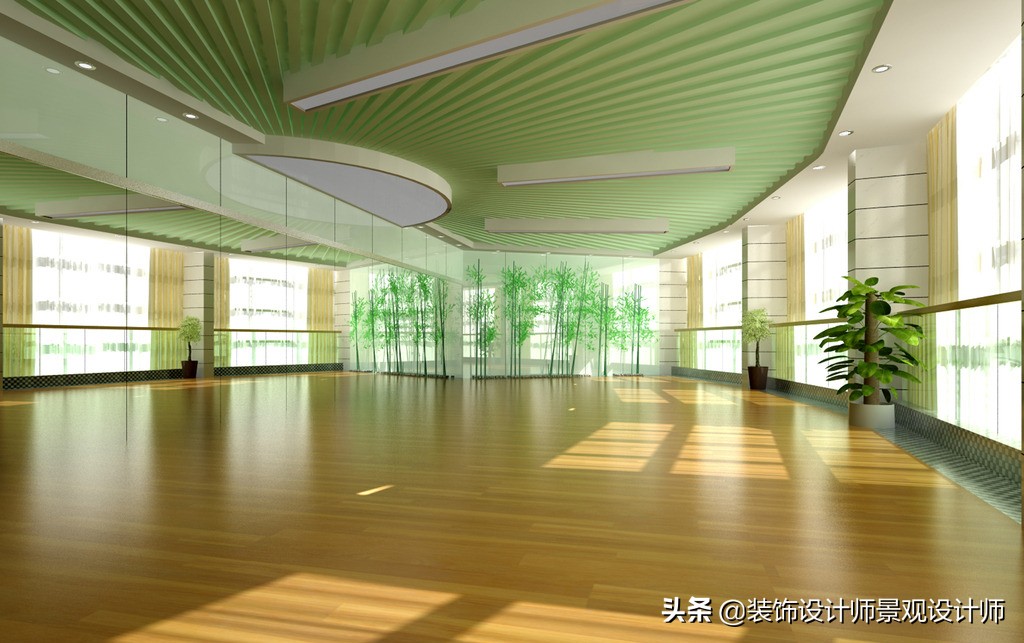 公司健身房设计效果图,书房健身房二合一设计效果图