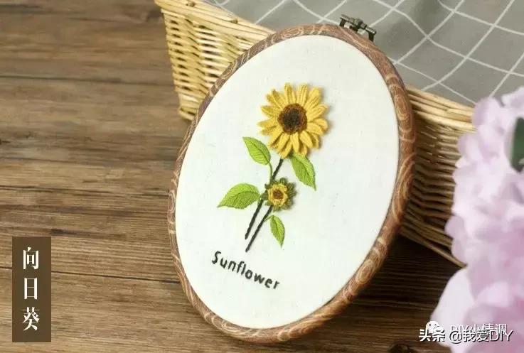 刺绣新手一步一步刺绣花,超详细的漂亮小花刺绣教程