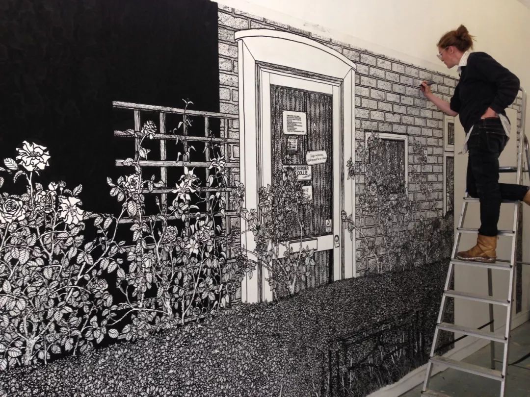 你家的墙贴,墙绘自己的家