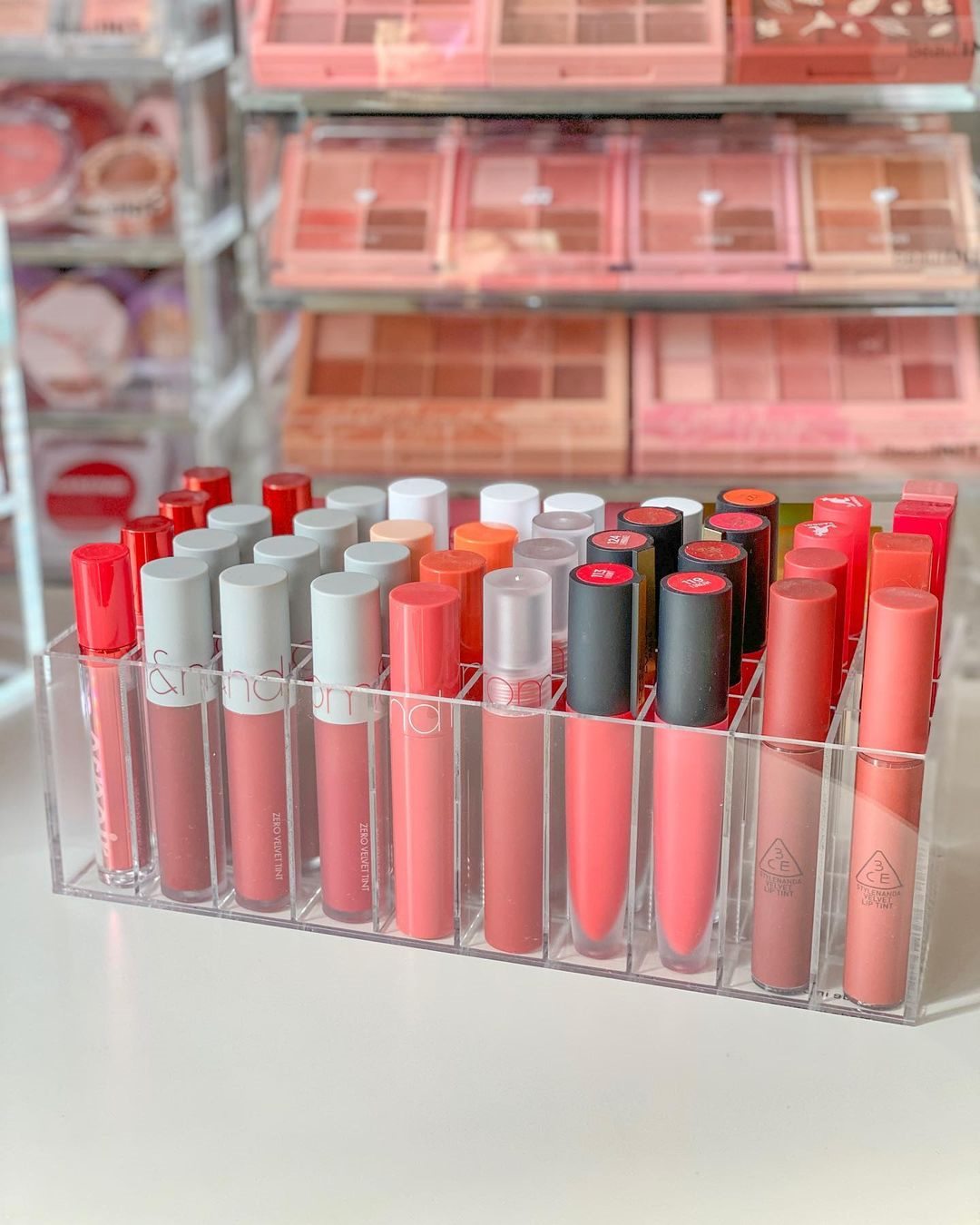 小姐姐沉浸式收纳化妆品,韩国小姐姐化妆品