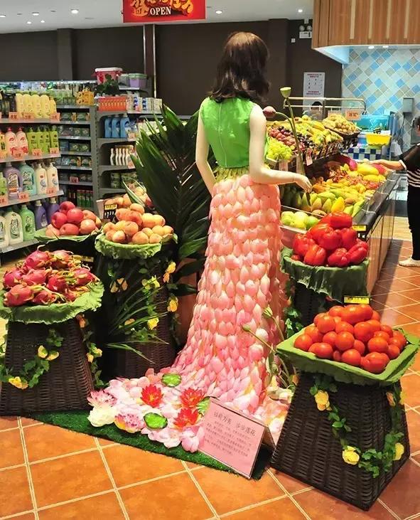 超市春游踏青创意陈列,超市创意陈列欣赏