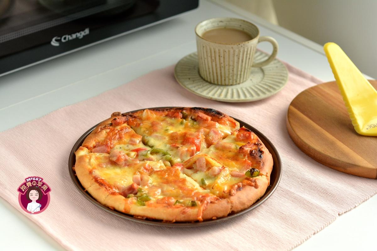 自制披萨的家常做法不用揉面,水果披萨的家常做法平底锅揉面